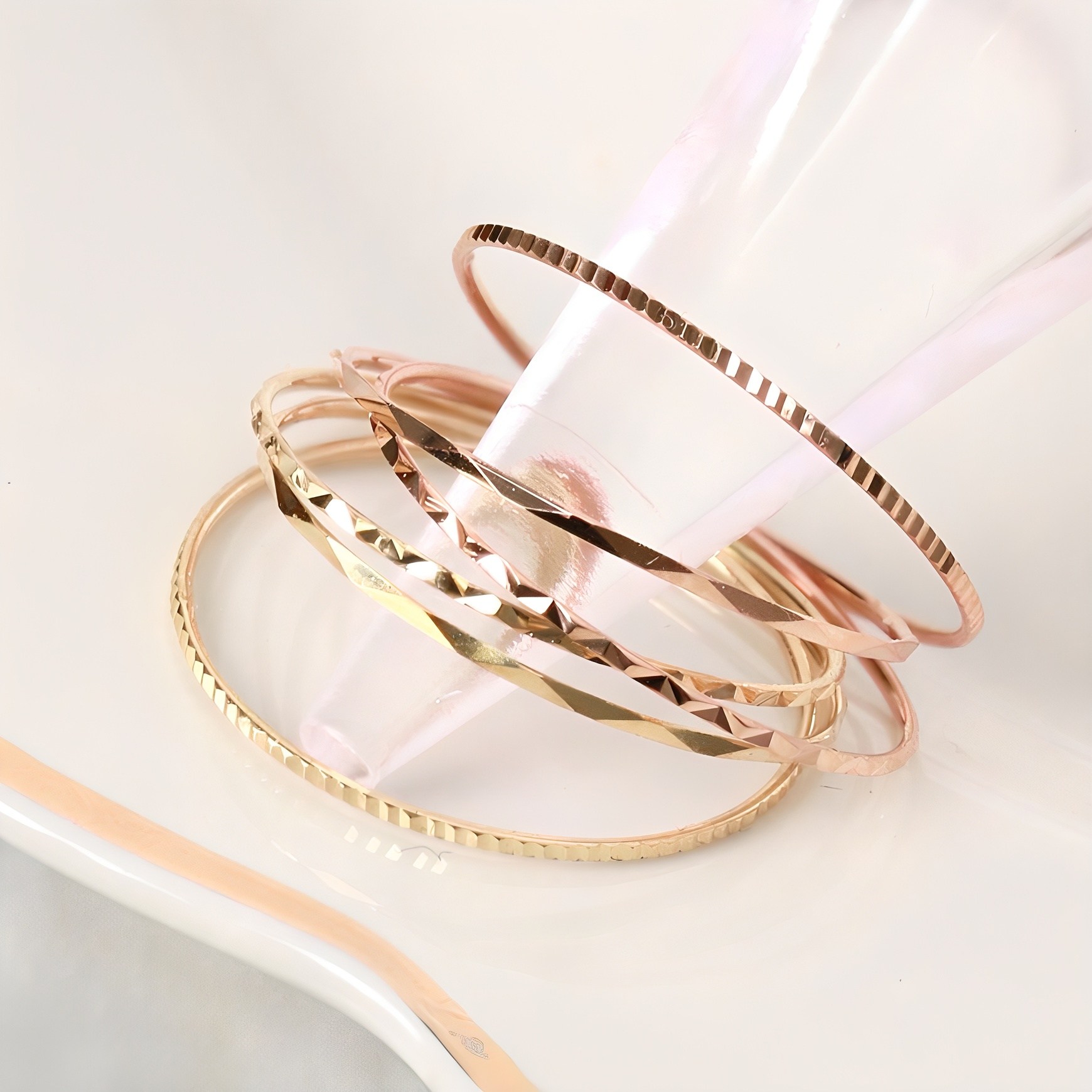 오로프 전체 14K 금 컷팅 실반지 55,540원