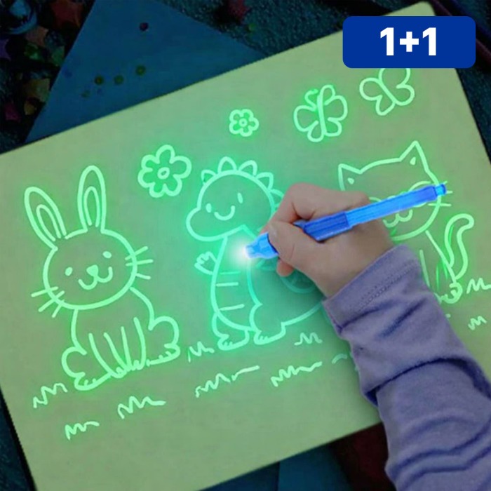 1+1 야광 드로잉 패드 일반형 소 A5 14,000원