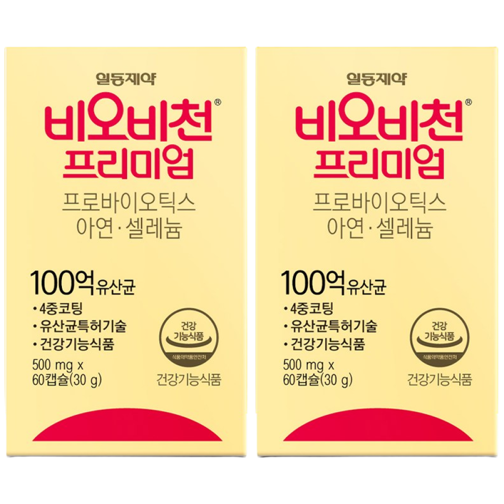 일동제약 비오비천 프리미엄 유산균 60정 39,500원