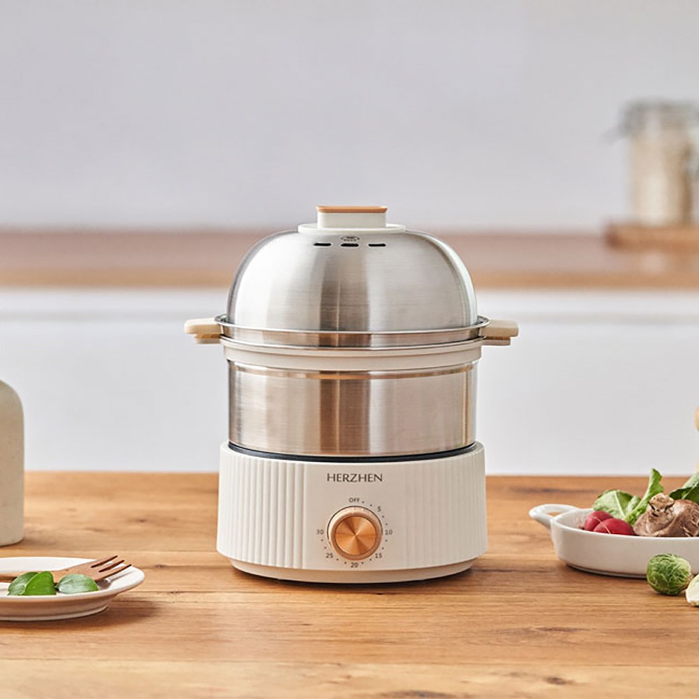 헤르젠 올스텐 3단찜기 계란 전기찜기 에그 요리쿠커, 단품 49,800원