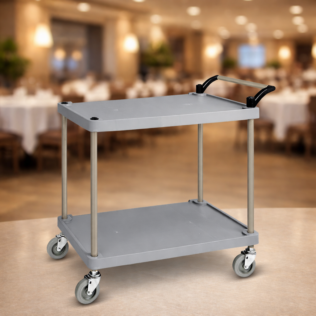 2단 써빙카트 업소용 운반카트 식당용 플라스틱 고무바퀴 이동식 서빙카 식당 운반용 196,000원