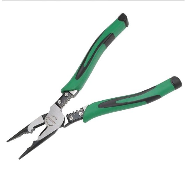 프로기어스 7인치 멀티 만능 와이어 스트리퍼 플라이어 롱노우즈, 1개 23,900원