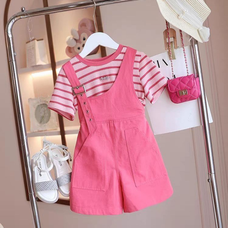 해피유통어린이 여아 봄여름 스트라이프 민소매 세트 귀여운 반바지 투피스14세 이상 XG03 25,640원