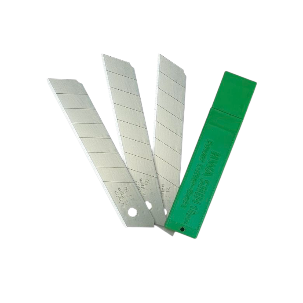 대구화신공업 컷터날 커터날 K-207B 1Tube(10날) 폭18mm 전체길이 100mm, 1개 480원