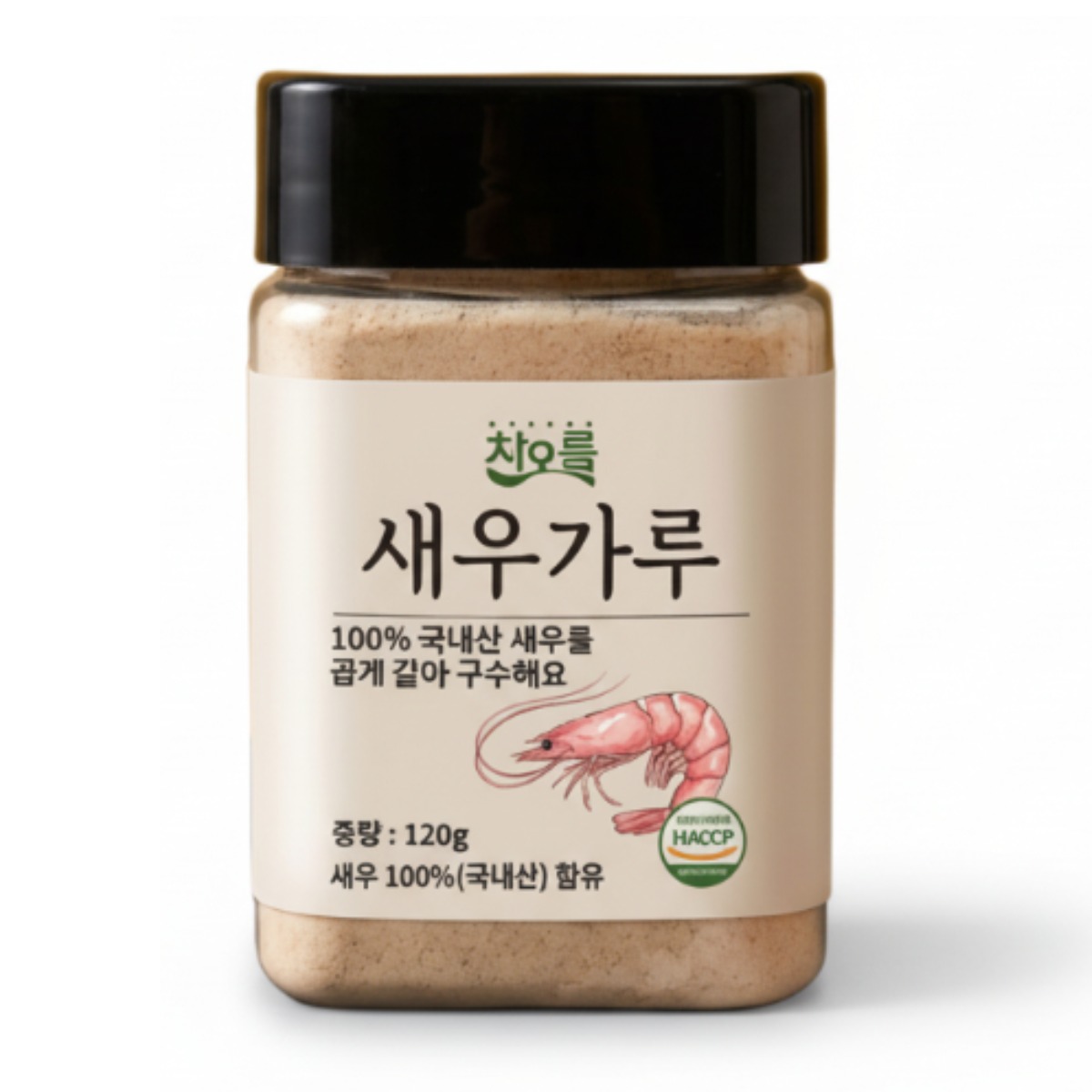 차오름 국산 구운 새우가루 무첨가 미세분말 HACCP, 1개, 120g 6,000원