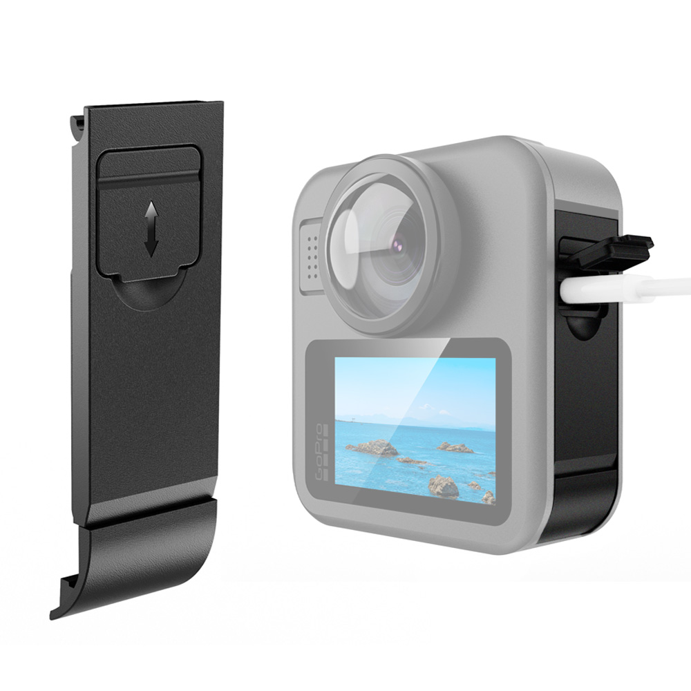 고프로 맥스2 전용 사이드 케이블 충전 오픈 케이스 커버, 1개, AC-X146 11,500원