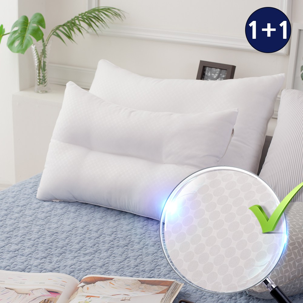 국내생산 휴루에 세미 마이크로 베개솜 2개, 화이트, 1세트 12,900원