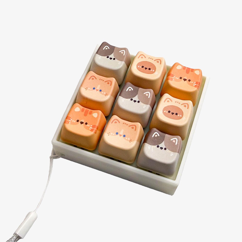원이네 고양이 키보드 키캡 키링 9구 13,000원