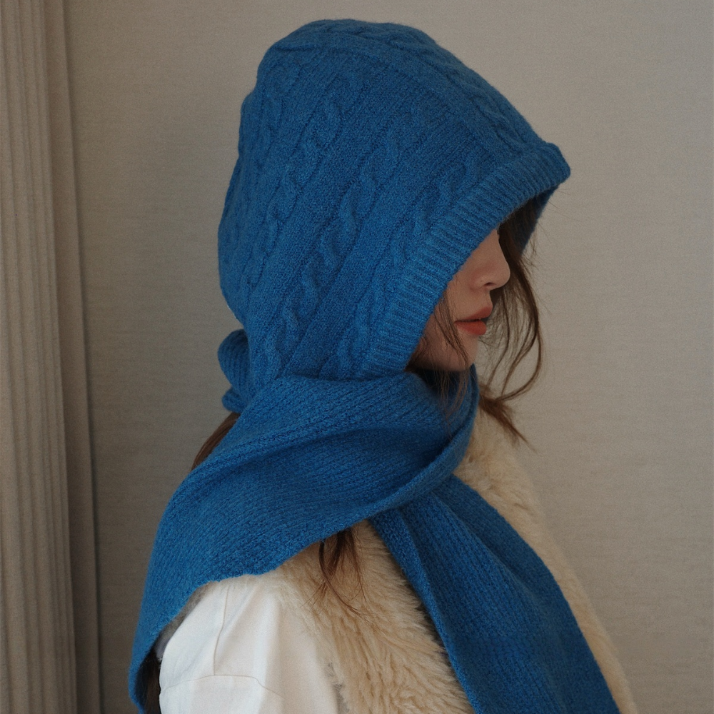 HALOPICK 케이블 니트 후디 투웨이 넥워머 바라클라바 20,150원