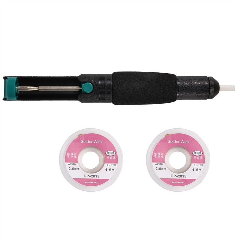 솔더 위크 &amp; 황폐 한 펌프 솔더 스크 커 및 황량한 심지 2pcs 솔더 브레이드 (2mm 너비, 1.5m 길이) 7,650원