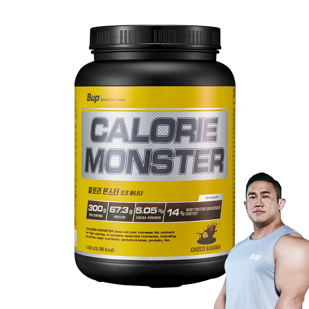 비유피 칼로리몬스터 초코바나나맛 체중증가 게이너, 1개, 1.5kg 35,800원