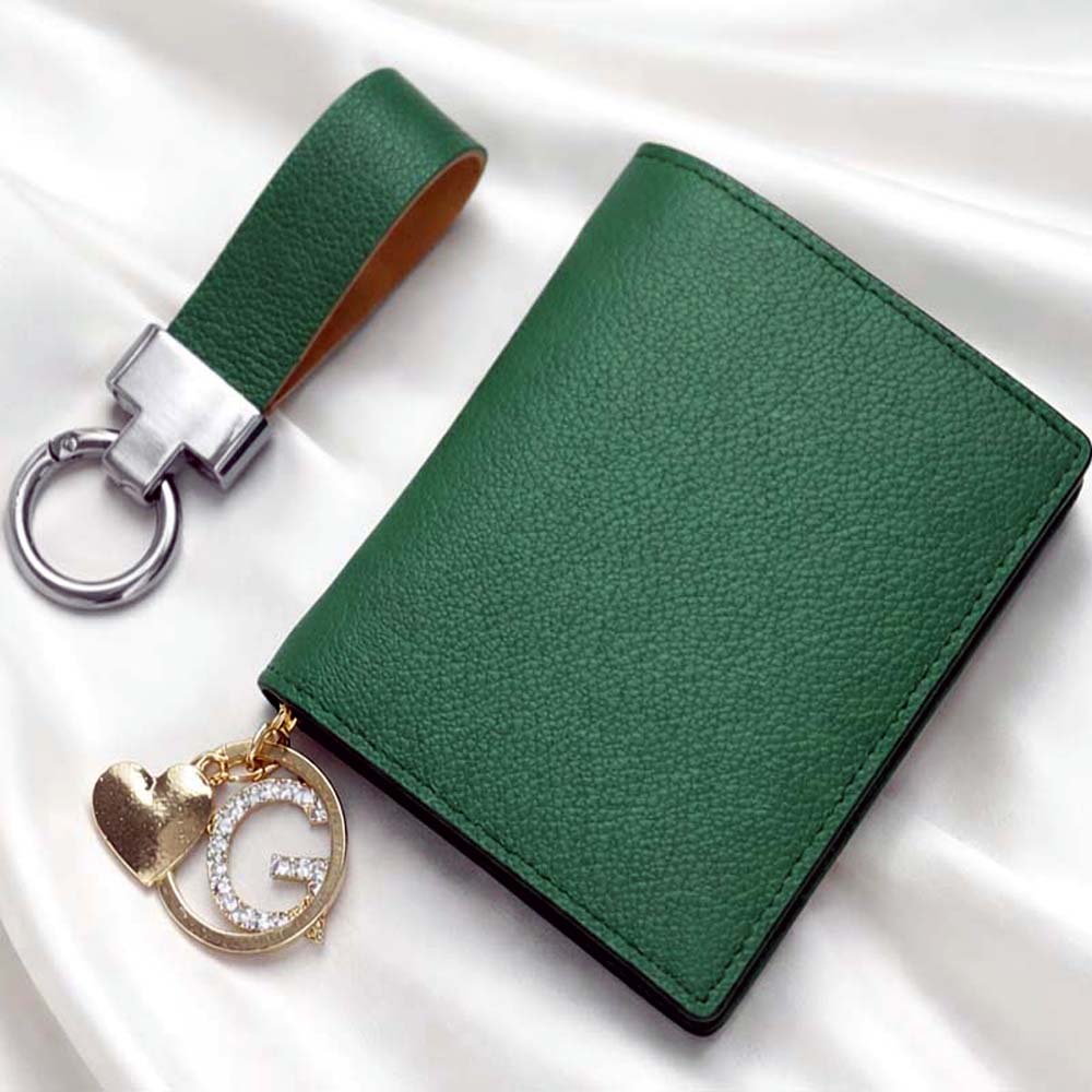 여자반지갑 여성 반지갑 명함 가죽 수제 각인 카드 미니 핸드메이드, 현재가 48,500원