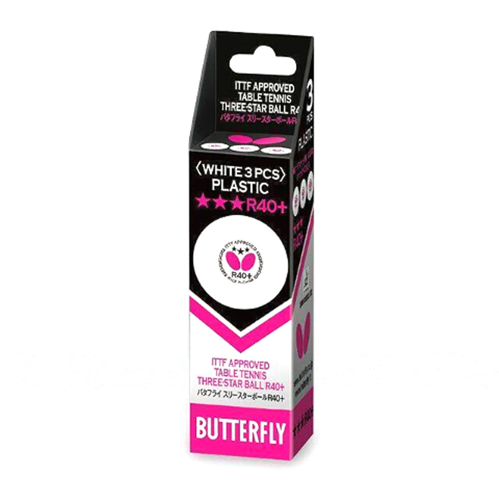 버터플라이 3스타볼 시합구 R40+ 탁구공 3개입, 1개, 3개입 3,700원