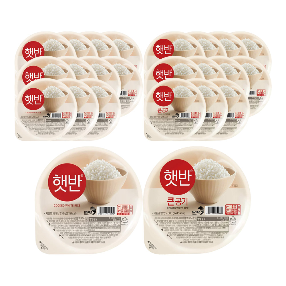 CJ 햇반 백미밥 혼합 (일반+큰공기 각 ) 31,330원