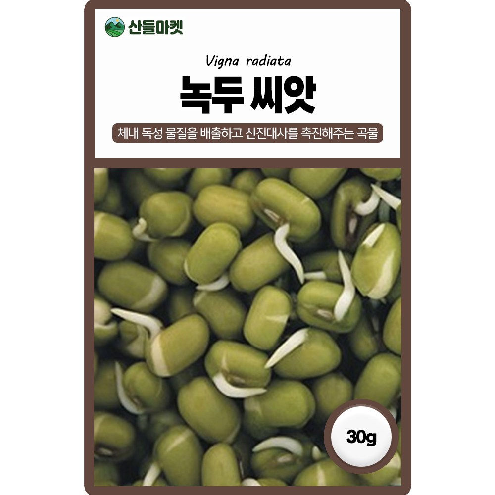 솔림텃밭몰 녹두씨앗 30g 새싹녹두 녹두 파종용 새싹채소용 둘다 16,460원