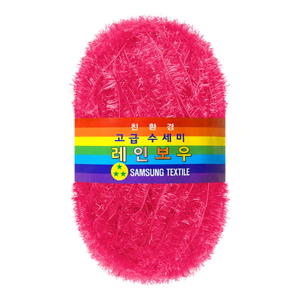 (삼성모사) 레인보우수세미 80g 뻣뻣하고 강한 수세미실, 306, 1개 2,500원