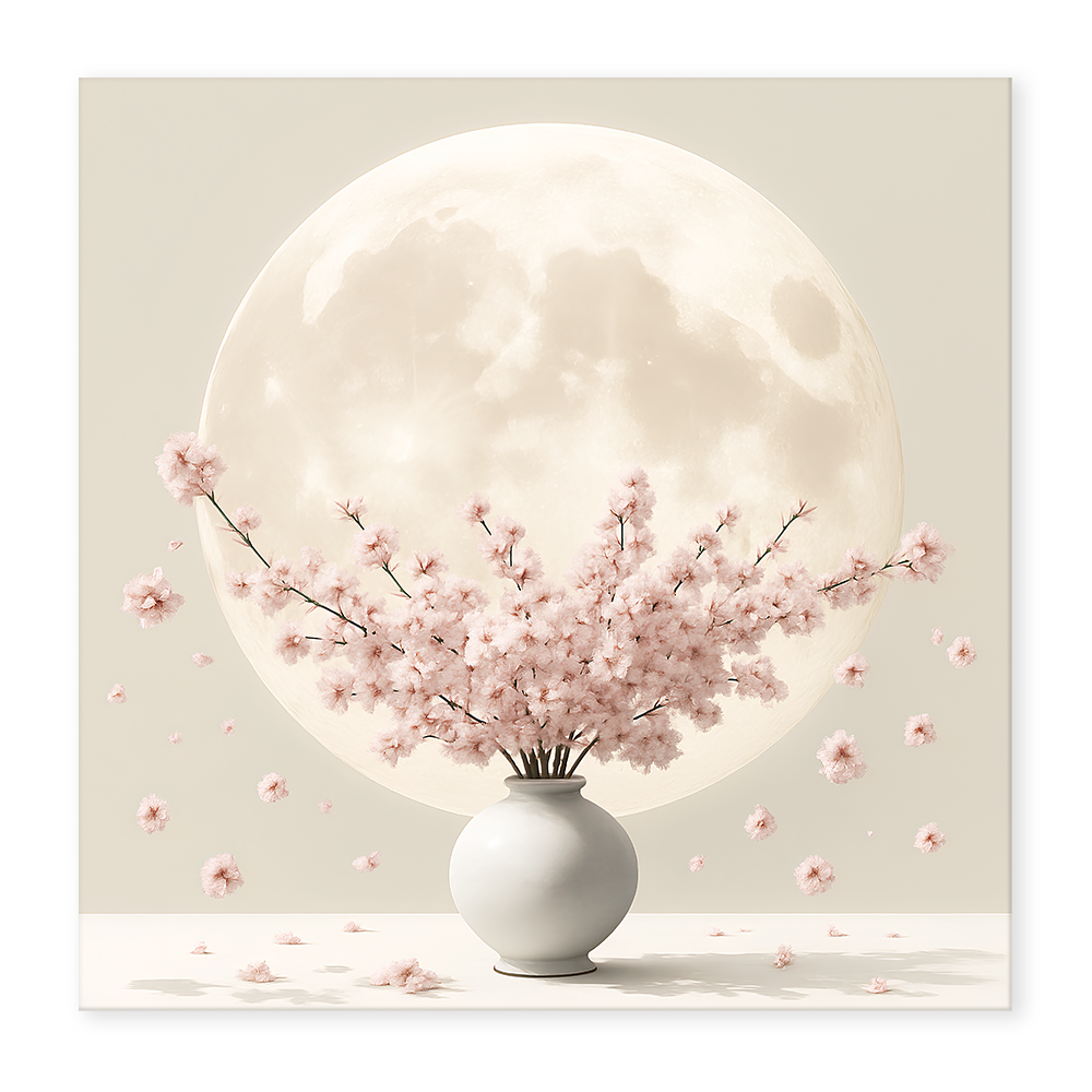 네모아트 돈들어오는 달항아리 그림 액자 꽃그림 인테리어 풍수 거실 집들이선물 캔버스액자 48,800원