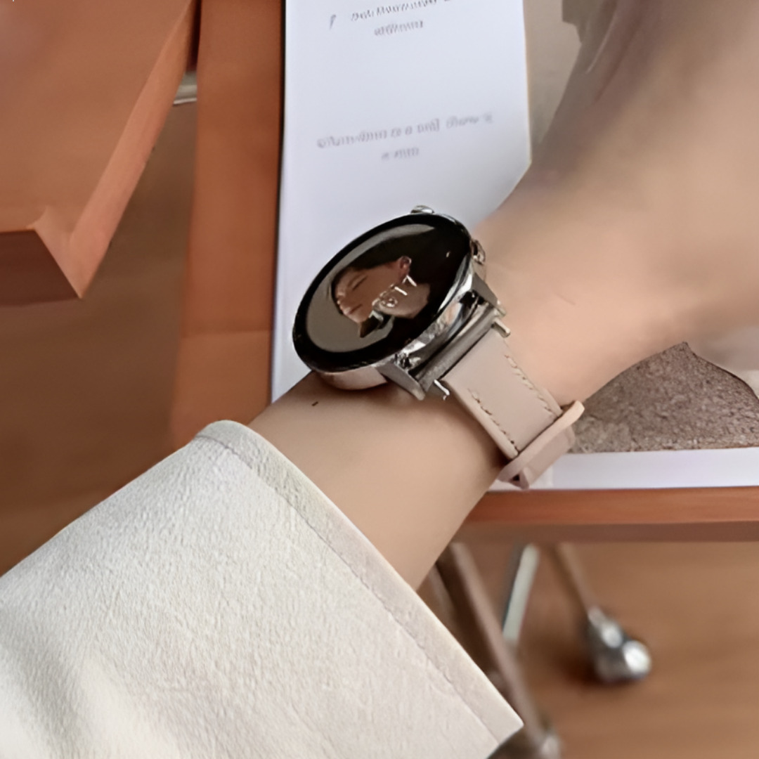 바하티 갤럭시워치 투톤 가죽 스트랩, 베이지, 1개 16,900원