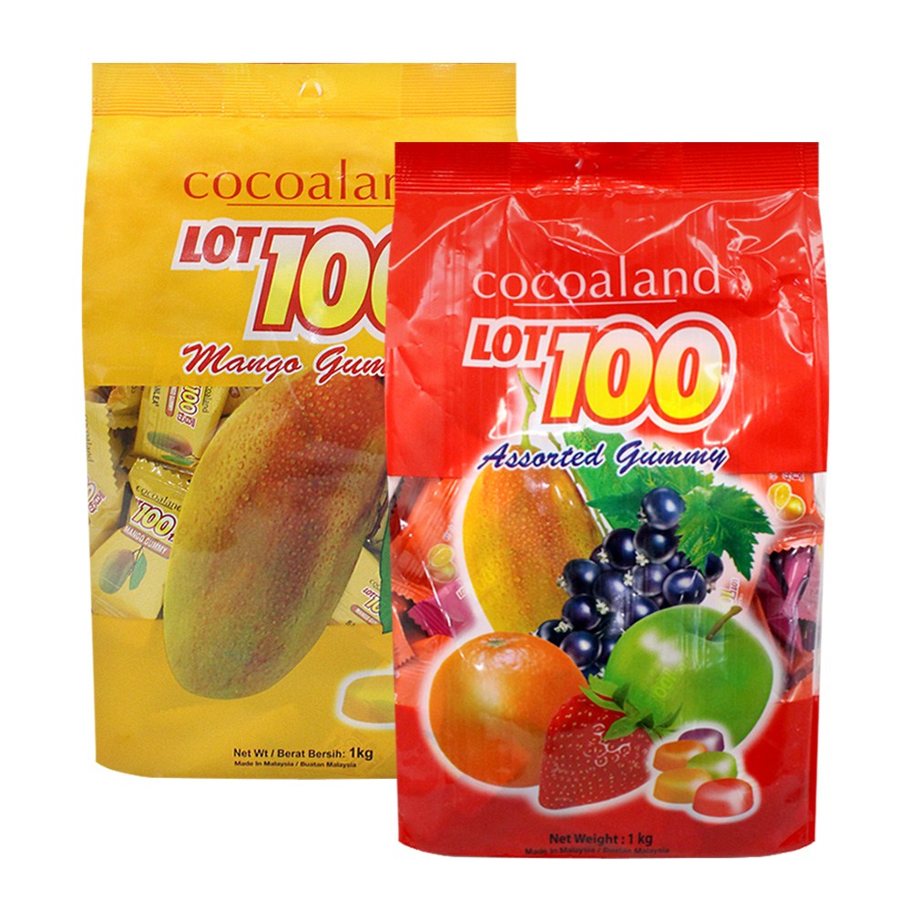 LOT100 구미 젤리 2종 (망고+ 어쏘티드) 1kg+1kg 37,500원