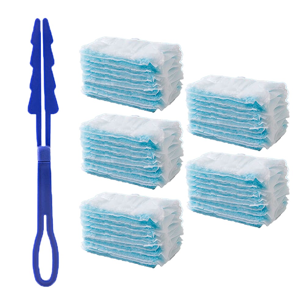 정전기 먼지털이 스틱+리필 50P 일회용 청소포, 1세트, 블루 8,200원