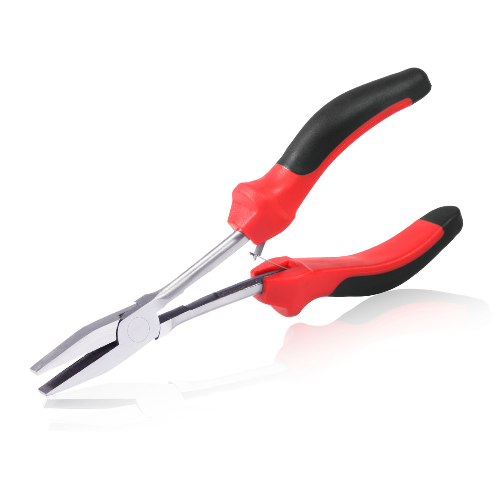 SPEEDWOX 롱 리치 플랫 노즈 플라이어, 고레버리지 TPR 핸들이 있는 6.5인치 미니 오리털 플라이어, 주얼리 제작 플라이어, 1개 9,990원