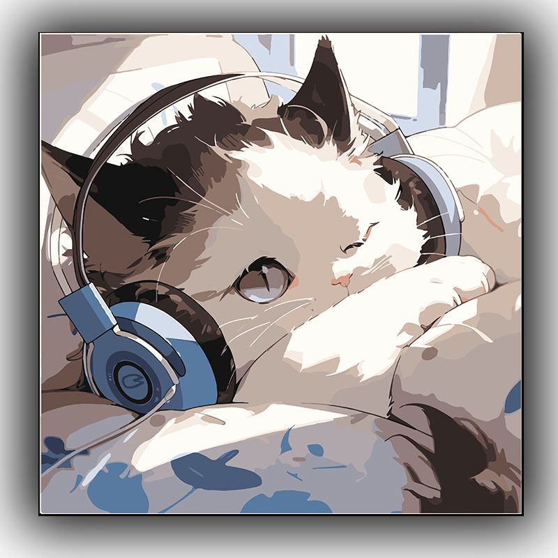 더담다 DIY 명화 유화 그림그리기, 1개, 침대고양이 12,900원