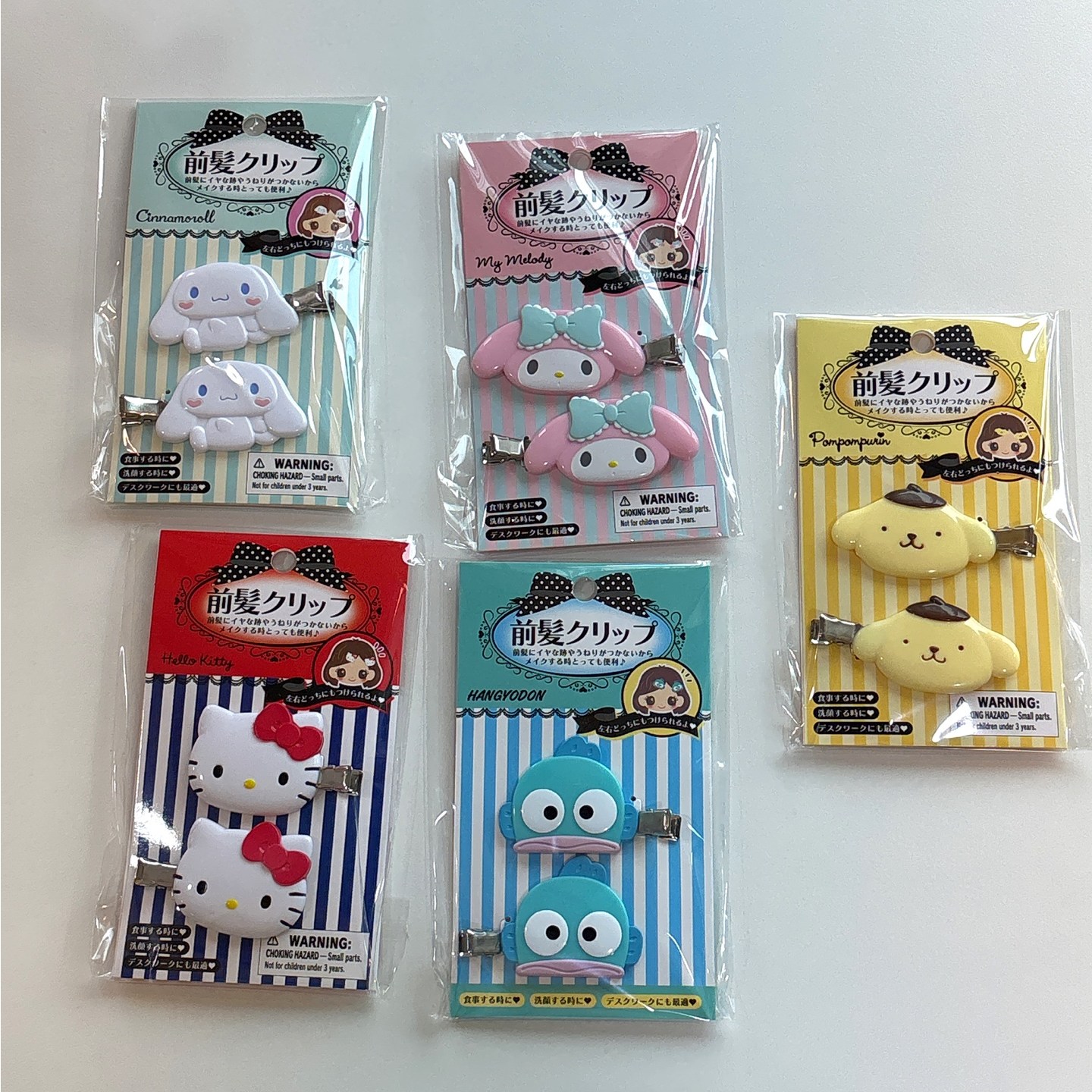산리오 머리핀세트 캐릭터 헤어핀 12,200원