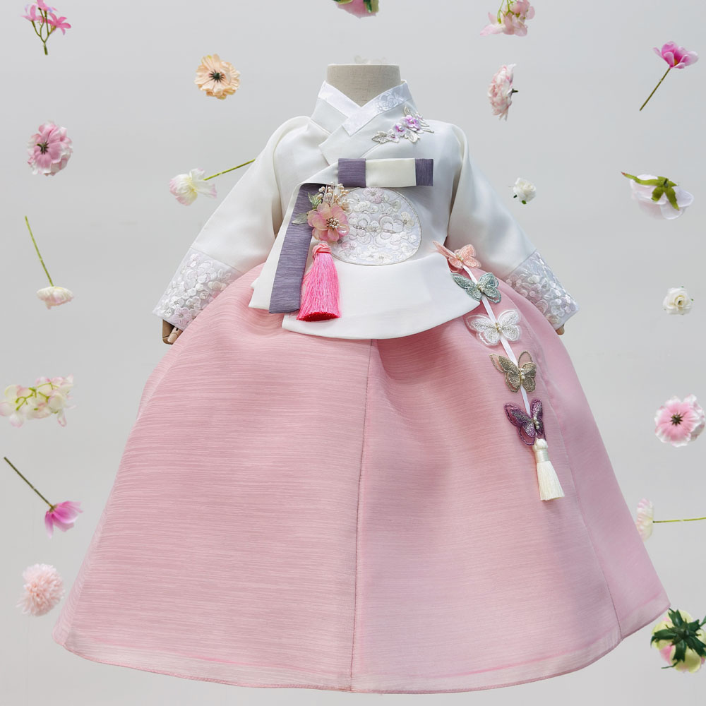 어썸한복 단미 꽃자수 당의 여아한복 69,000원