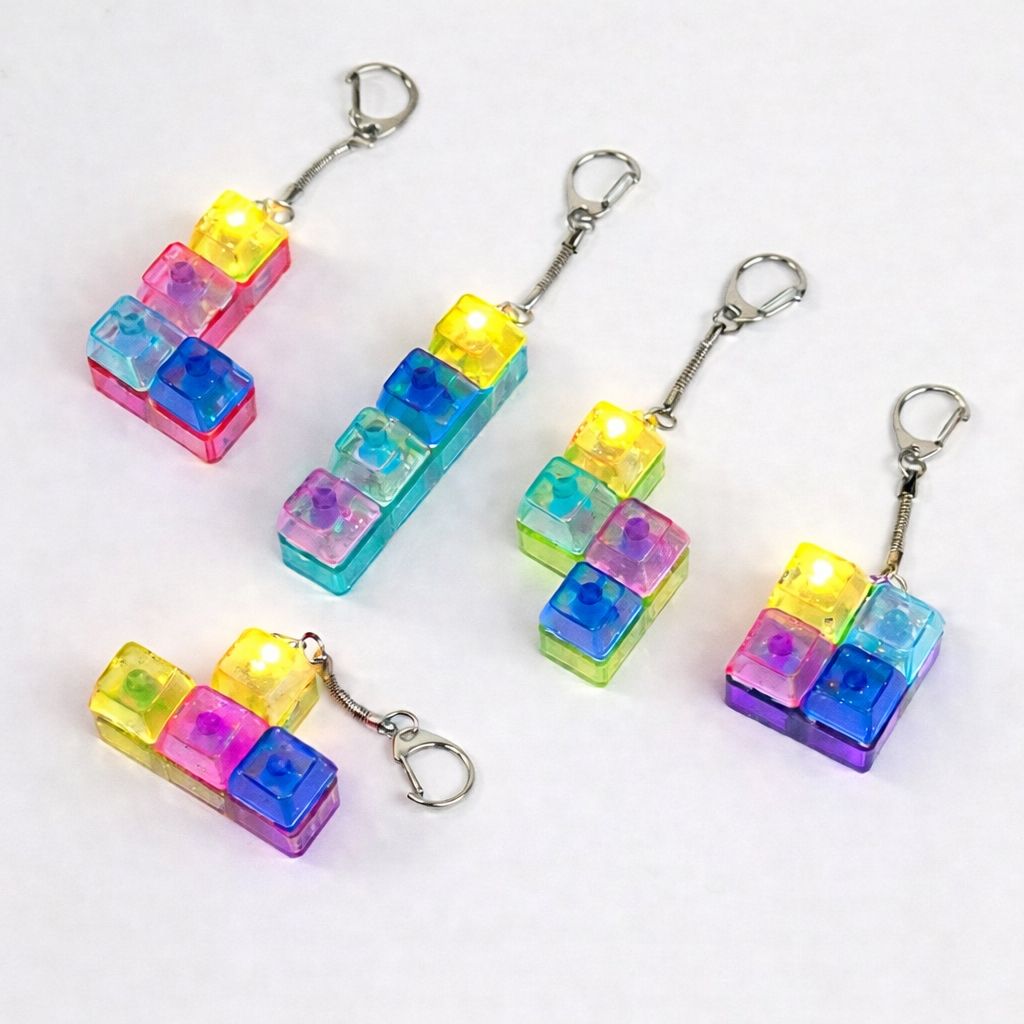 led 딸깍이 기분좋은 소리  테트리스 키보드 5개 세트 12,200원