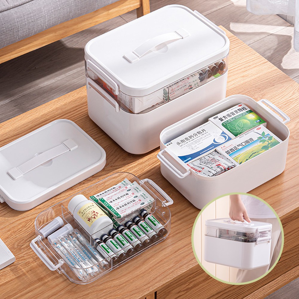 코드86 가정용 구급상자 케이스 2단 약 보관함 구급함, 1개 15,800원