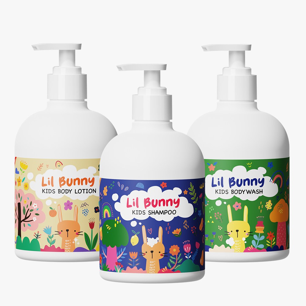 와프랩 릴 바니 키즈 저자극 스킨케어 종합세트(샴푸+바디워시+바디로션), 1개 70,300원