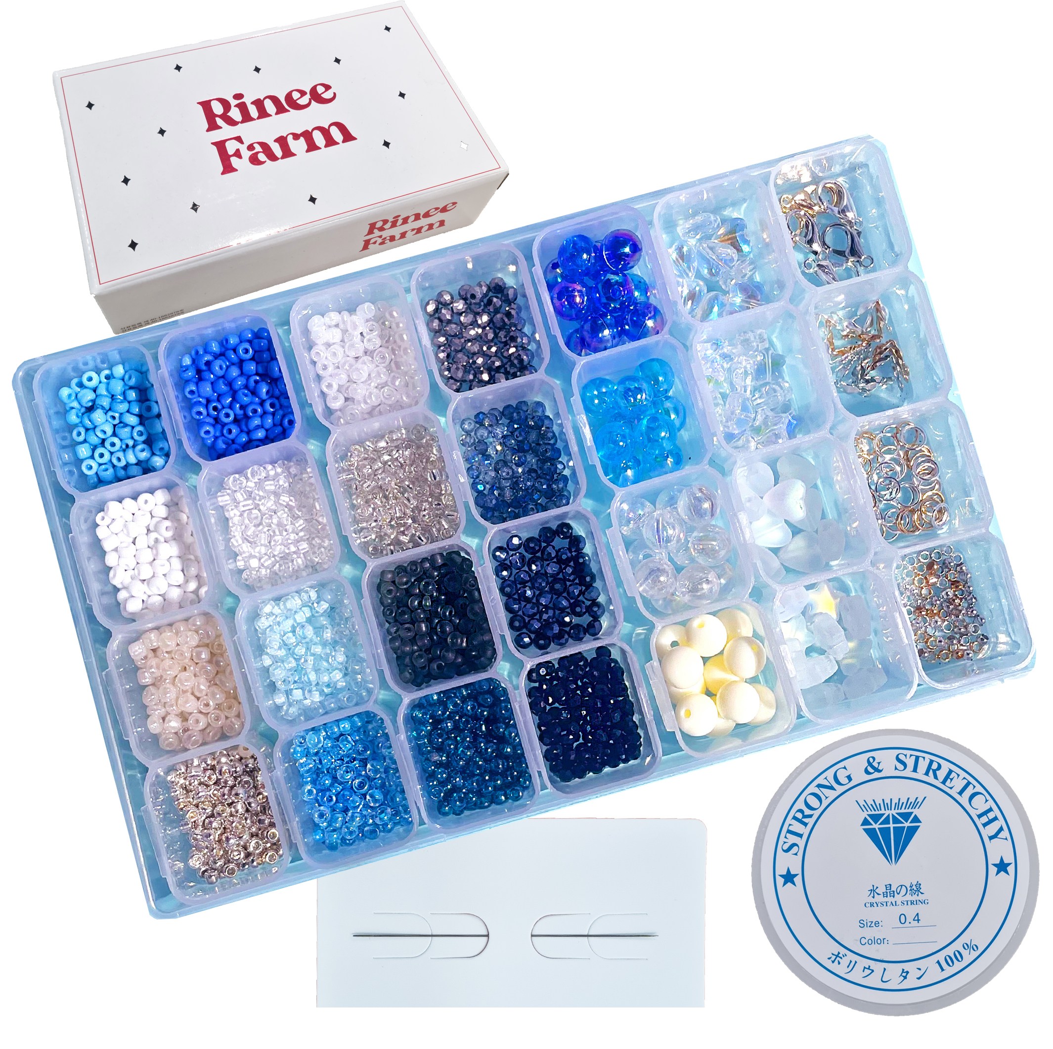 리니팜 올인원 프리미엄 비즈 공예 세트 키링 팔찌 만들기, 오션 테마, 1세트 18,900원