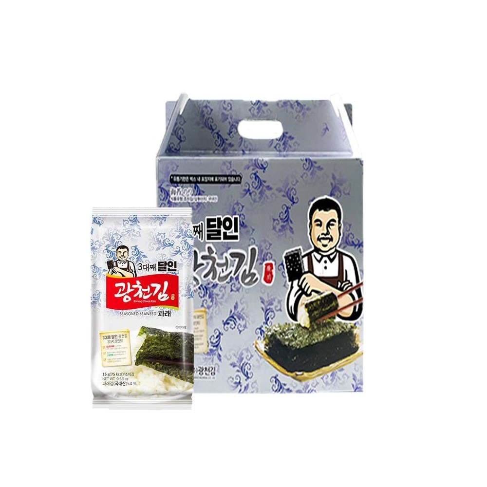 [광천김] 3대째 달인 광천김 파래식탁김 10호 선물세트, 15g, 15개 16,700원