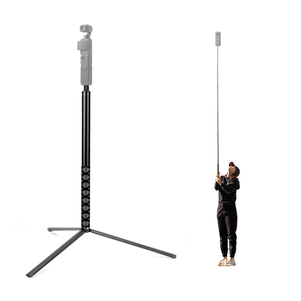 DJI 오즈모 포켓3 포켓2 항공샷 촬영용 2m 확장 셀카 스틱 삼각대 세트 고프로 인스타360 셀카봉 확장로드, 1개, AC5200+T12L 42,000원