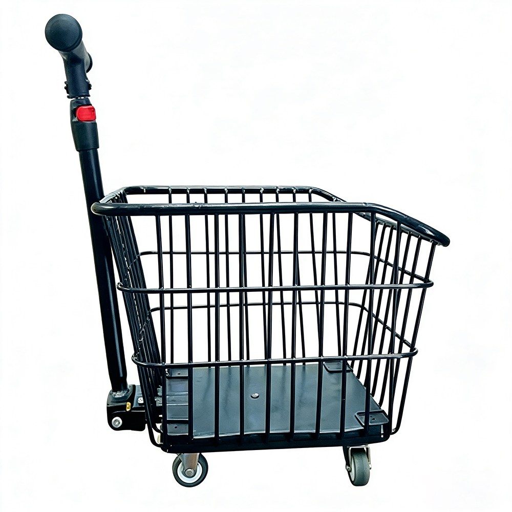 다기능 접이식 카트 간편수납 손수레 쇼핑카트 장바구니 분리수거, 블랙(소형), 1개 30,900원