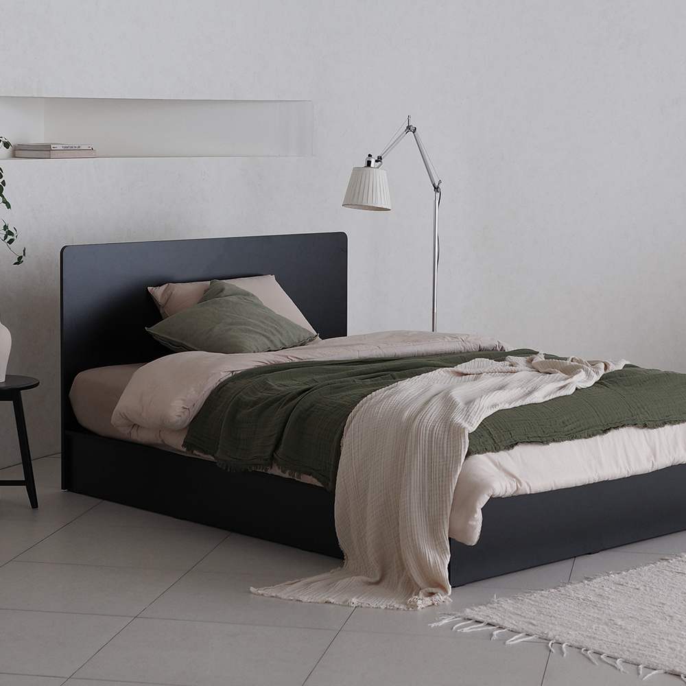 도모디자인 베이직스 헤드형 침대프레임 단품 방문설치, BLACK 119,000원