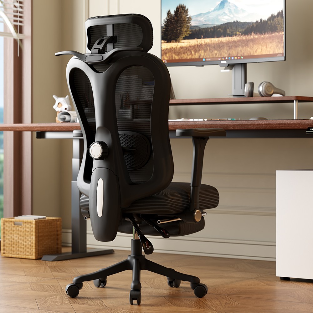 Arcbliss 사무용 메쉬 컴퓨터 의자 멀티팔걸이 조절식 요추 지지대, 블랙+블랙 139,900원