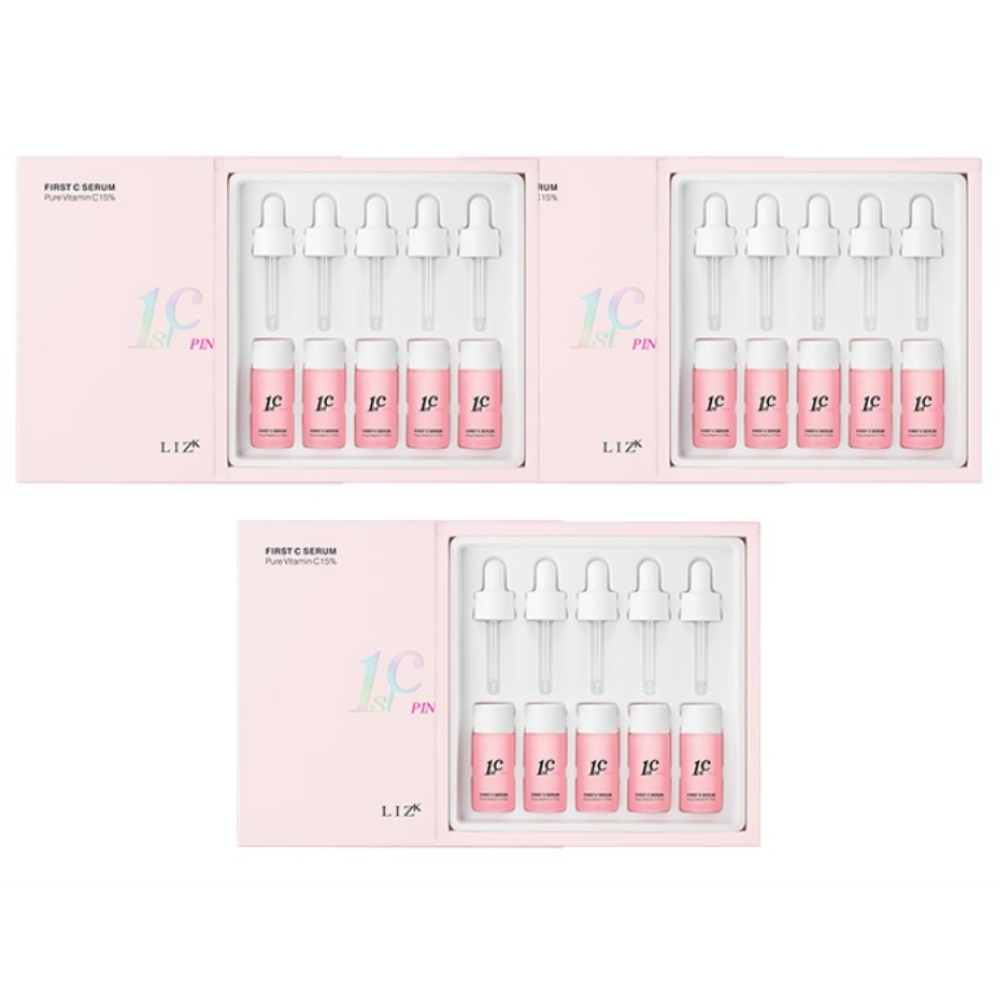퍼스트씨 핑크 세럼 퓨어 비타민 씨 15% 함유 (5개입) x 3세트 ( 콜라겐 리프팅 마스크팩 3매 증정), 10ml, 15개 110,000원