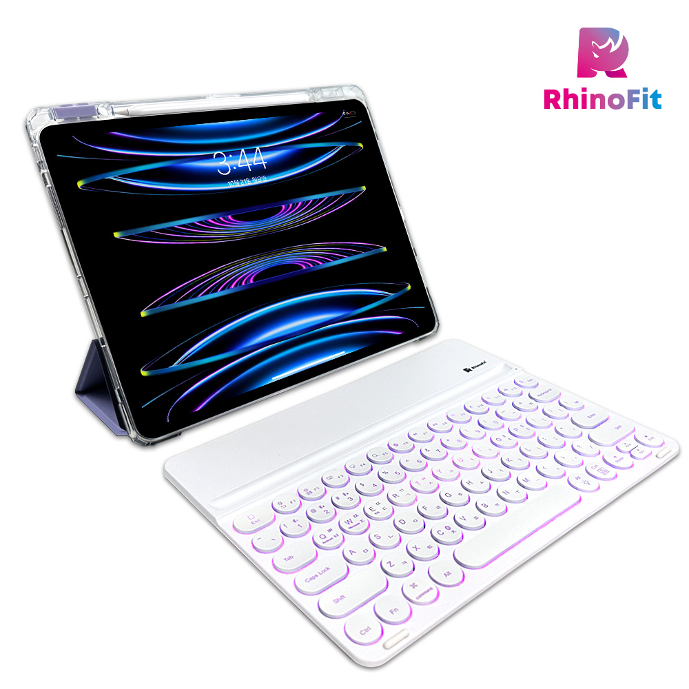 라이노핏 와이드 블루투스 키보드+클리어쉴드 플러스 TR 케이스 세트 (아이패드 프로 6세대 5세대 12.9) 49,800원