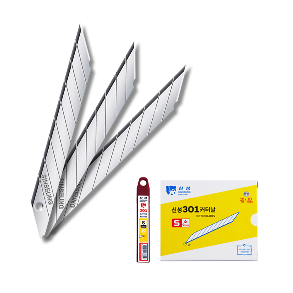 신성 커터날 9mm SK2 고탕소강 30도 커터칼날 1통 10개입 S301, 10개 5,500원