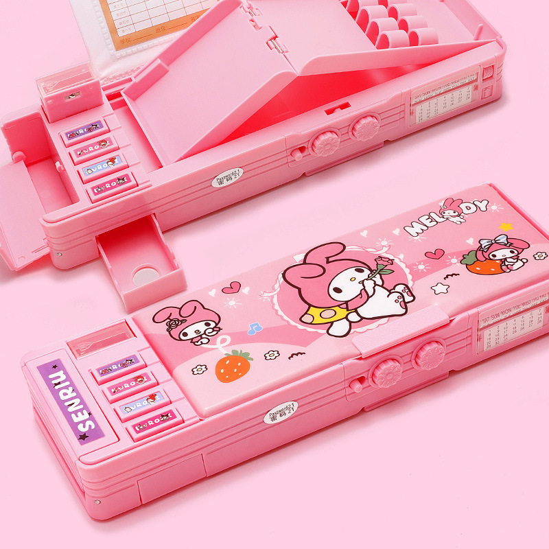 카피바라 산리오 이중 비밀번호 잠금 필통 변신필통 만능필통, 마이멜로디 14,200원