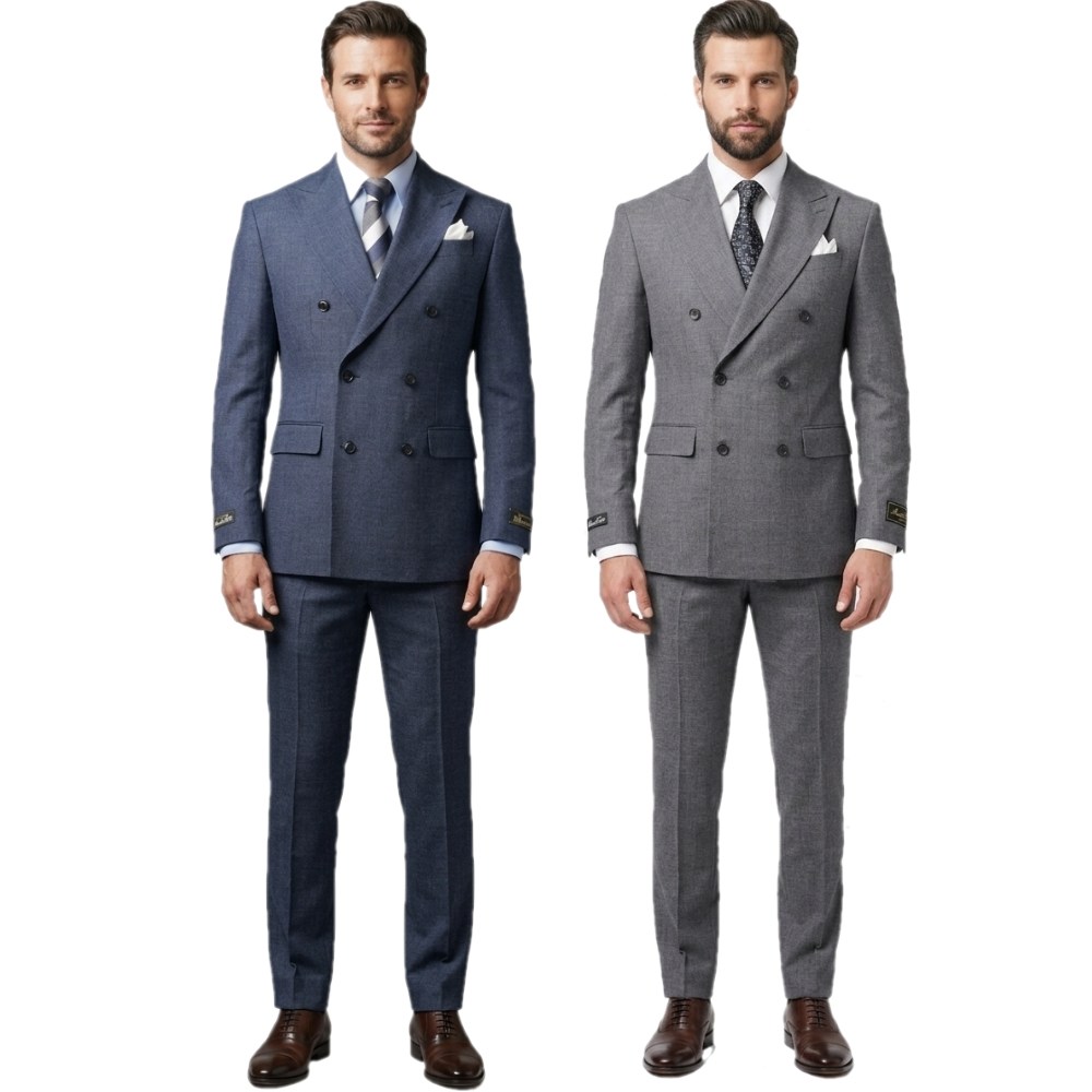 브랜드라인 남자 봄 가을 3컬러 더블 울 세미 슬림핏 울텍스 스테치 수트 정장 세트 199,900원