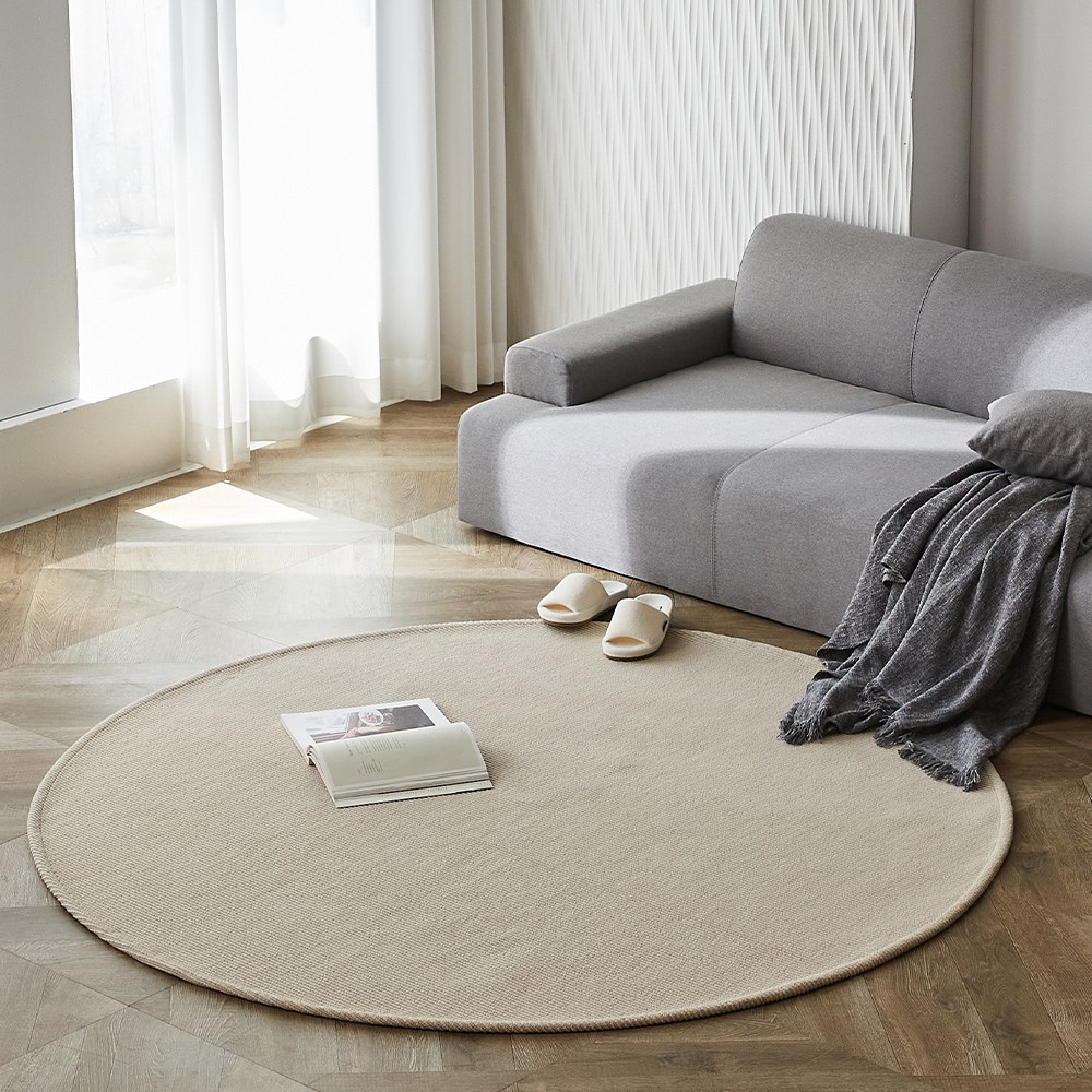 파미르 사계절 거실 원형 라탄룩 러그 카페트 워셔블 69,900원