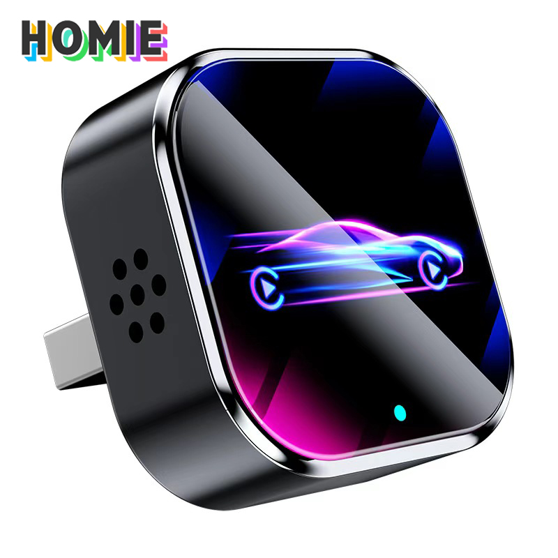 HOMIE 스마트 무선 카플레이 2in1 미러 어댑터 유선 무선으 콘센트앤 플레이 카플레이용, 블랙, A3 31,300원