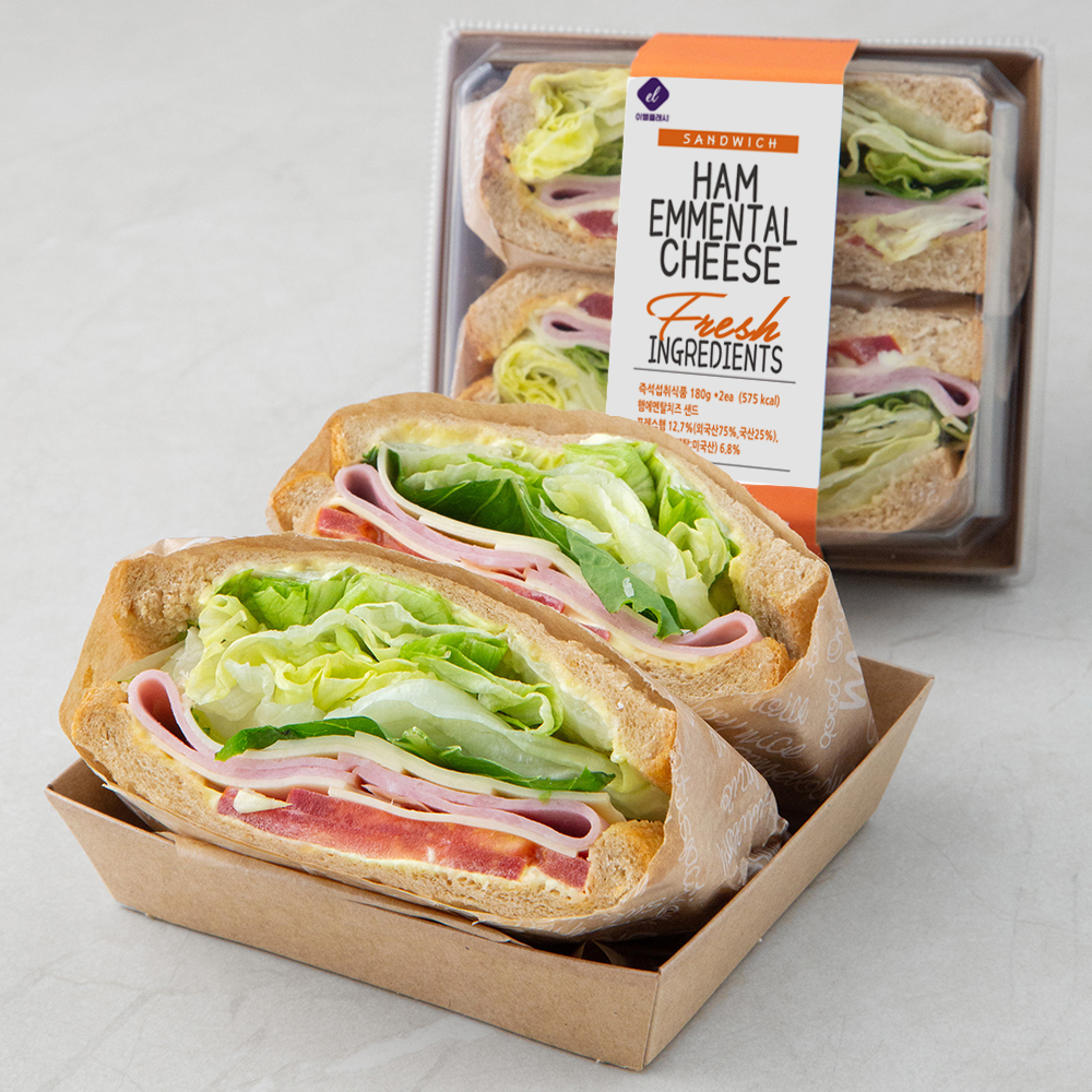 이엘후레쉬 햄에멘탈치즈 샌드위치 11,000원