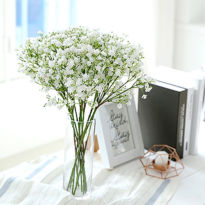 행복한마을 챠밍안개 조화부쉬 2p, 화이트, 2개 8,780원