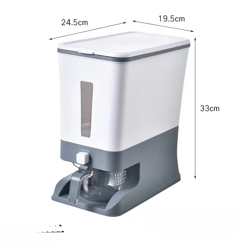 가정용 쌀통 플라스틱 방습 압착식 쌀통 저장통 자동 쌀 배출 밀폐 쌀통 상자 13,160원