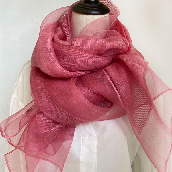 여성 럭셔리 2중 울실크 오간디 스카프 빅사이즈 여성 실크 머플러 고급 럭셔리 아이템 32,500원