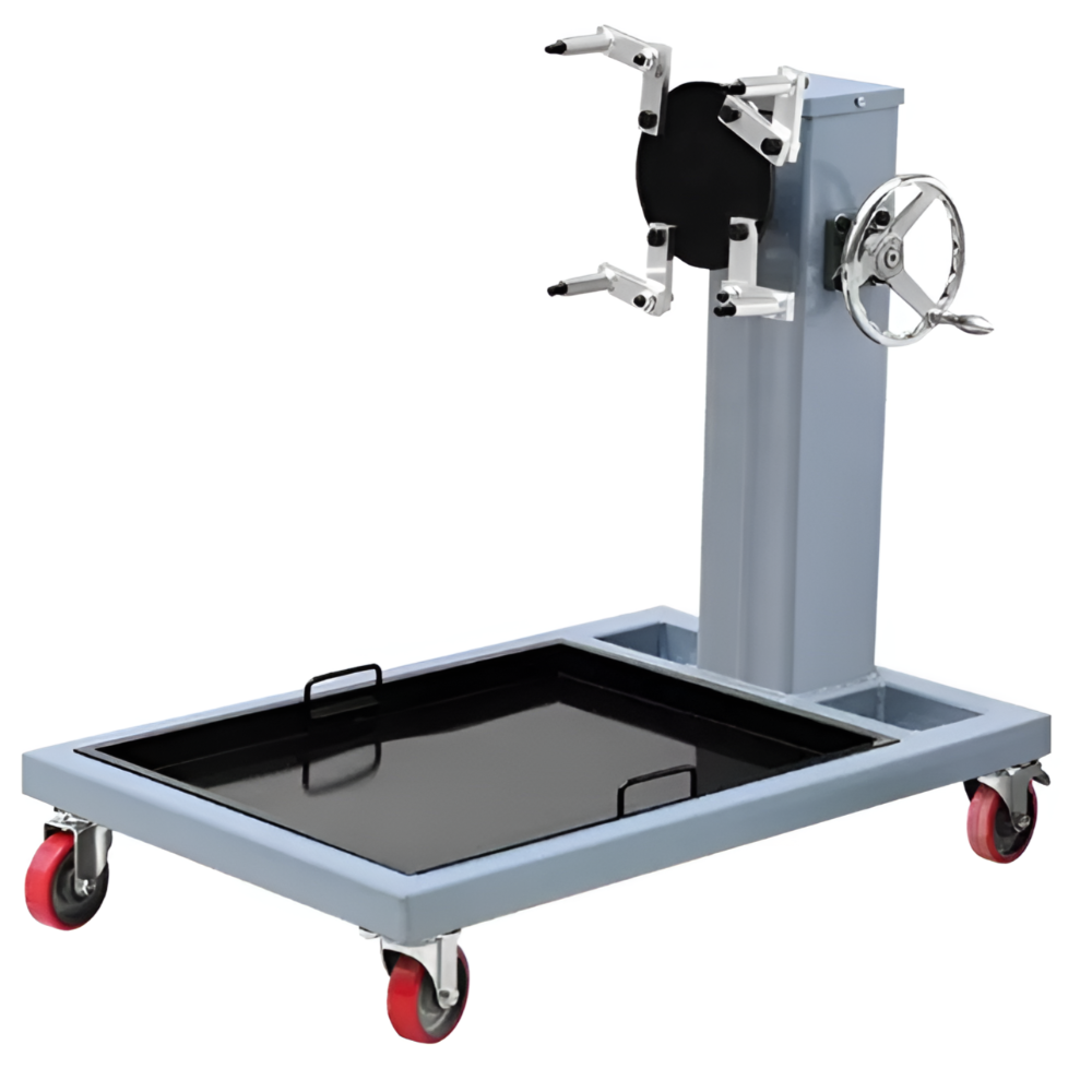 엔진스탠드 500kg+바닥사각오일받이포함 기어박스장착 엔진거치대 작기 받침대 560,000원