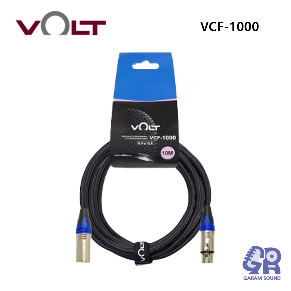 VOLT 마이크 케이블 VCF-1000 XLR 양캐논 10M 보컬 강의용 노래방 유선 다이나믹 마이크 연장 음향 선 [정품/빠른배송] 21,700원